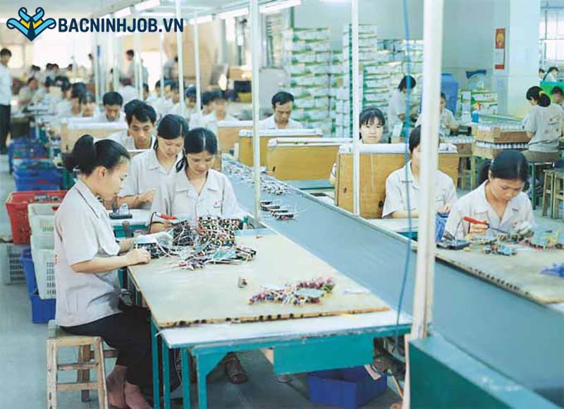 Lao động phổ thông làm việc tại dây chuyền sản xuất Bắc Ninh