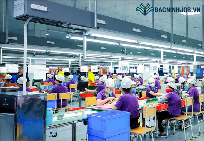 Môi trường làm việc thực tế tại các KCN việc làm công nhân Bắc Ninh